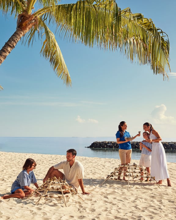 Photo by The St. Regis Maldives Vommuli Resort in The St. Regis Maldives Vommuli Resort with @reefscapersmaldives. May be an image of one or more people, wedding, beach, palm trees and text.