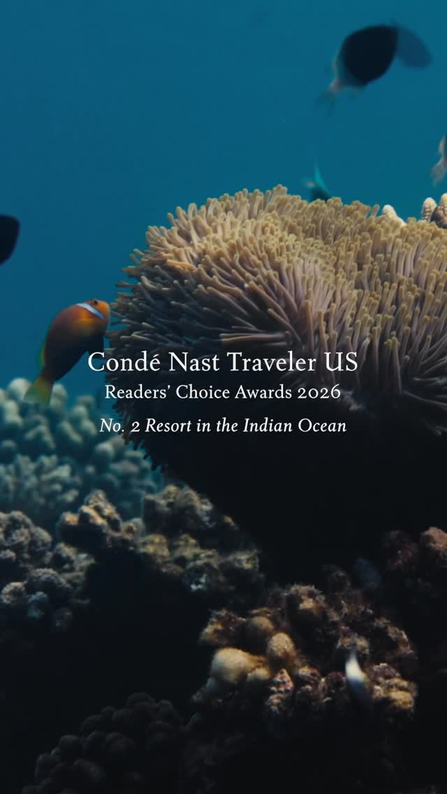 Notre promesse est de rendre le quotidien exquis. Être nommé 2ᵉ meilleur resort de l'océan Indien aux Condé Nast Traveler US Readers' Choice Awards 2026 est une merveilleuse raison de célébrer cet engagement