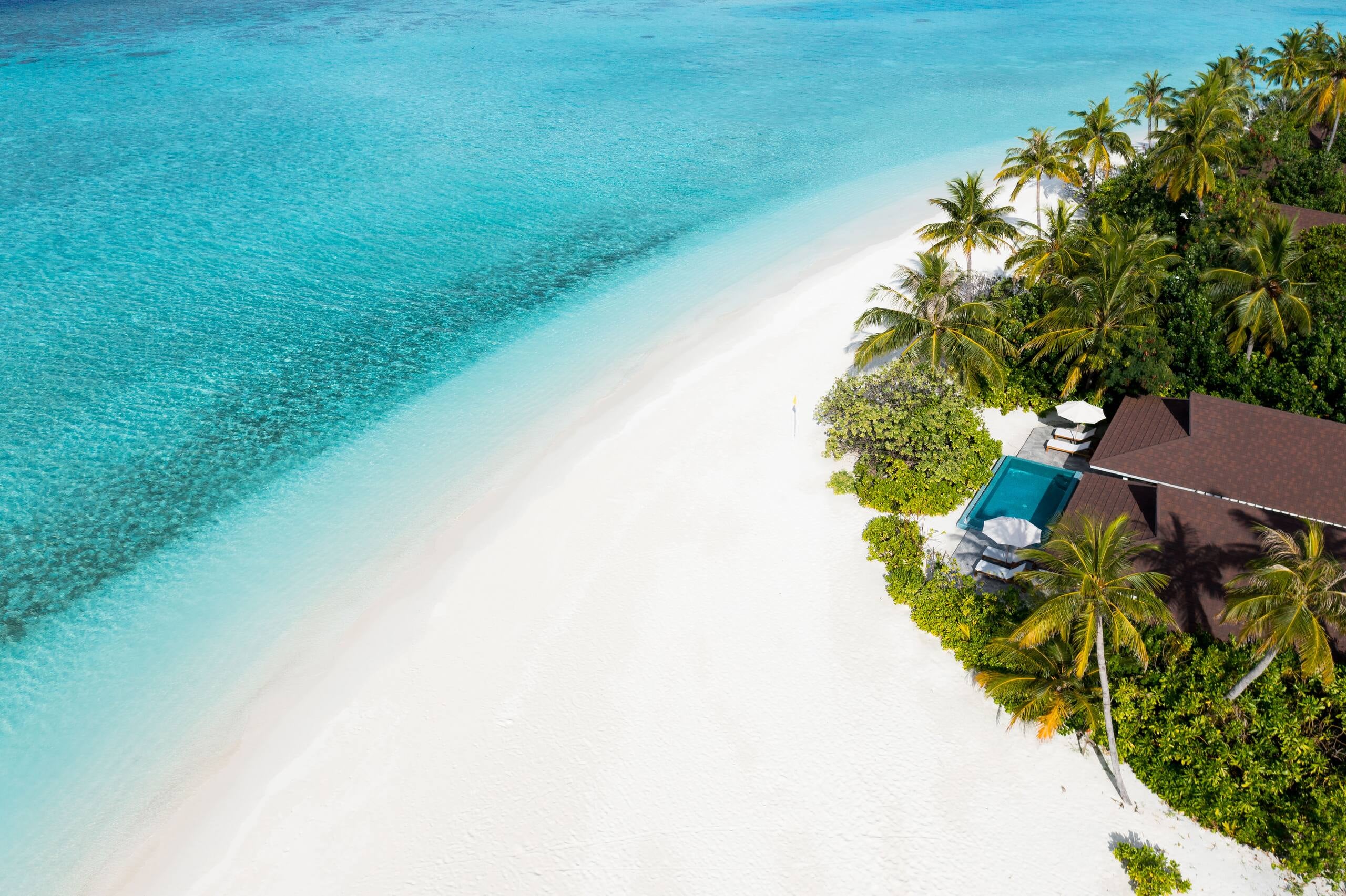Two Bedroom Lagoon Beach Pool Villa im The Standard Maldives