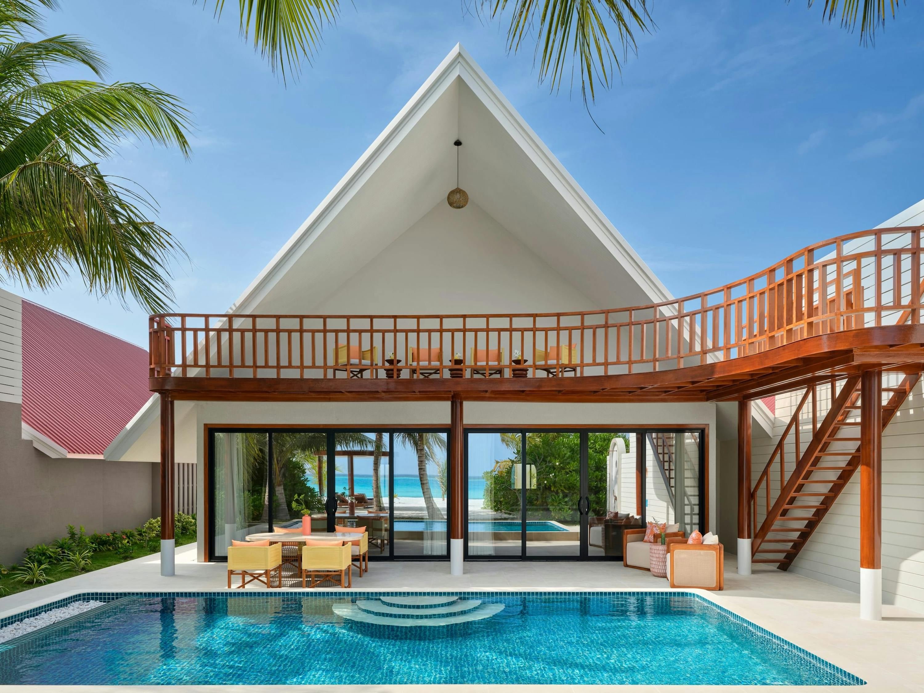 Two Bedroom Beach Pool House im Villa Park Sun Island