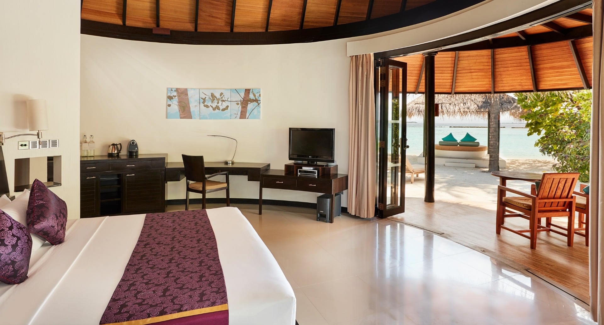 Deluxe Beach Villa im Sun Siyam Iru Fushi