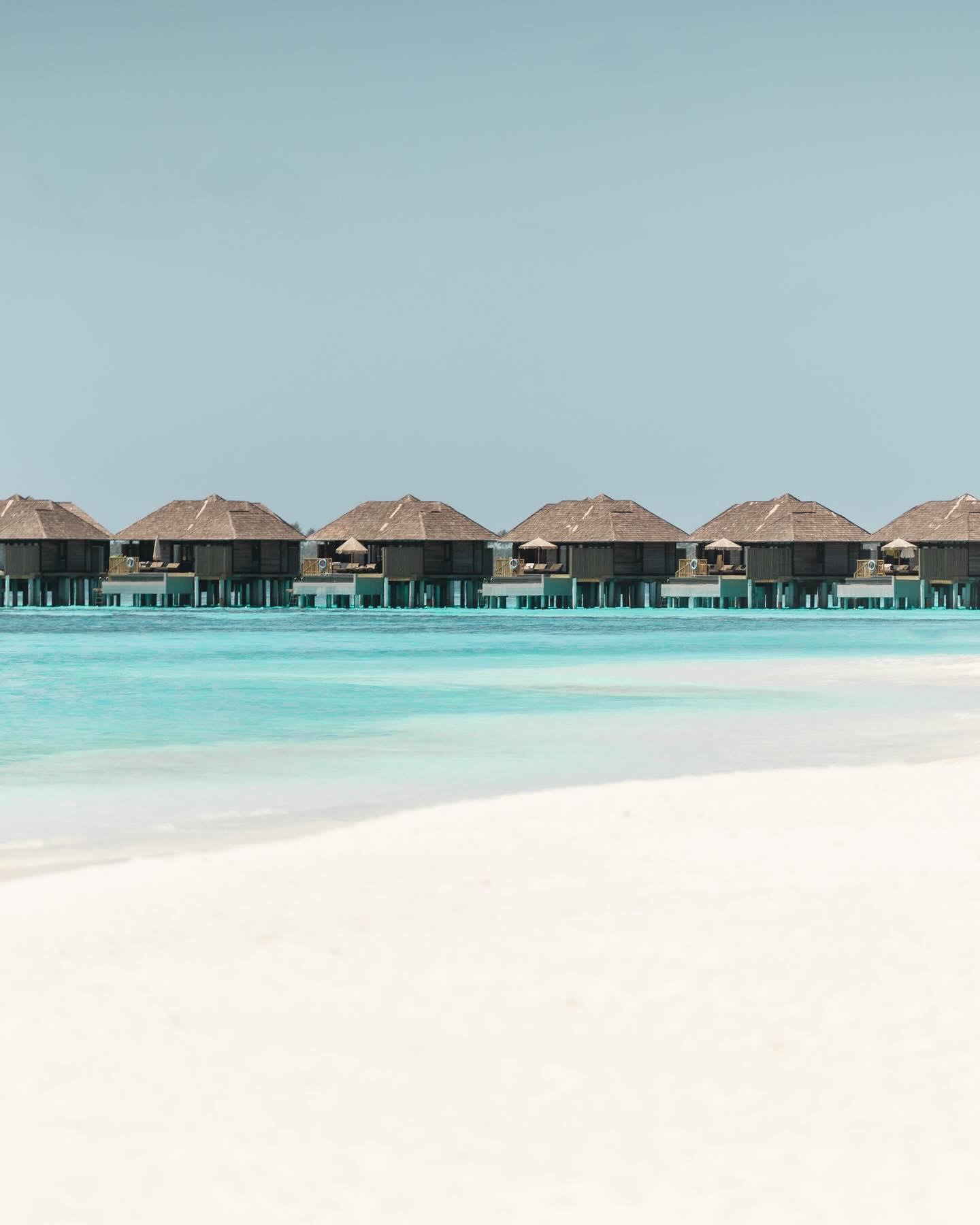 Photo by Iru Fushi on August 12, 2026. May be an image of beach, water, cabana and text.