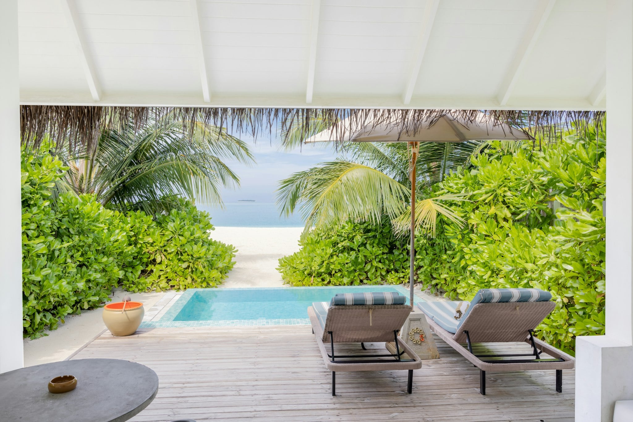 Sunset Beach Villa with Pool im Sun Siyam Iru Veli