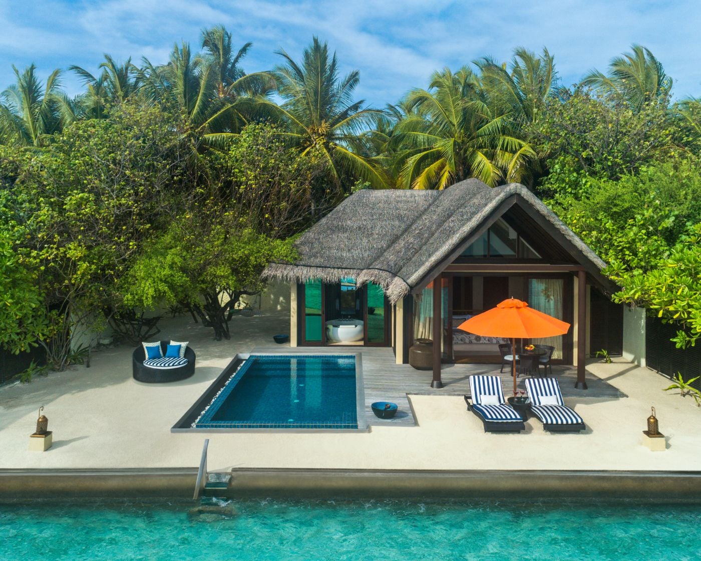 Beach Villa with Pool at Taj Exotica Resort & Spa Maldives