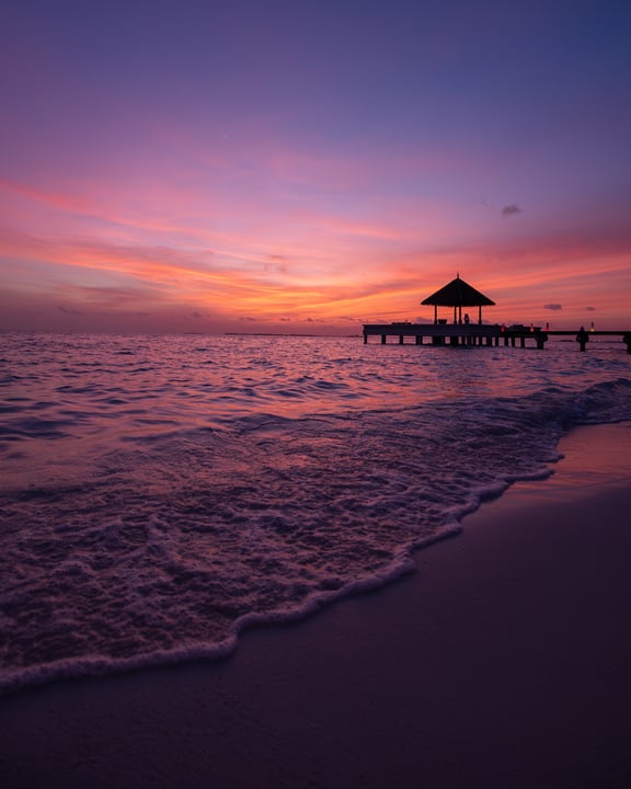 Photo by Taj Exotica Resort & Spa on August 01, 2026. May be an image of beach, twilight, horizon, ocean, nature and text.