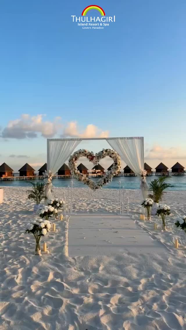 Endless turquoise horizons, soft white sands, and the gentle whisper of Maldivian waves 💕✨

A magical “yes” begins here… 🌊💍

An unforgettable private beach proposal at Thulhagiri Island Resort & Sp