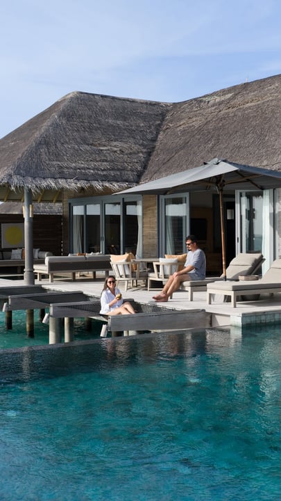Your dream overwater villa exists. This is it 🤩

Step inside. Your villa sits directly above a crystal clear lagoon in the Baa Atoll — one of the most protected and biodiverse marine areas on earth. 