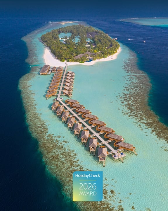 This award feels different 💫

Vilamendhoo Island Resort & Spa has received the HolidayCheck Award 2026 and it means so much because it comes from you, our guests.

From laughter at the jetty to first