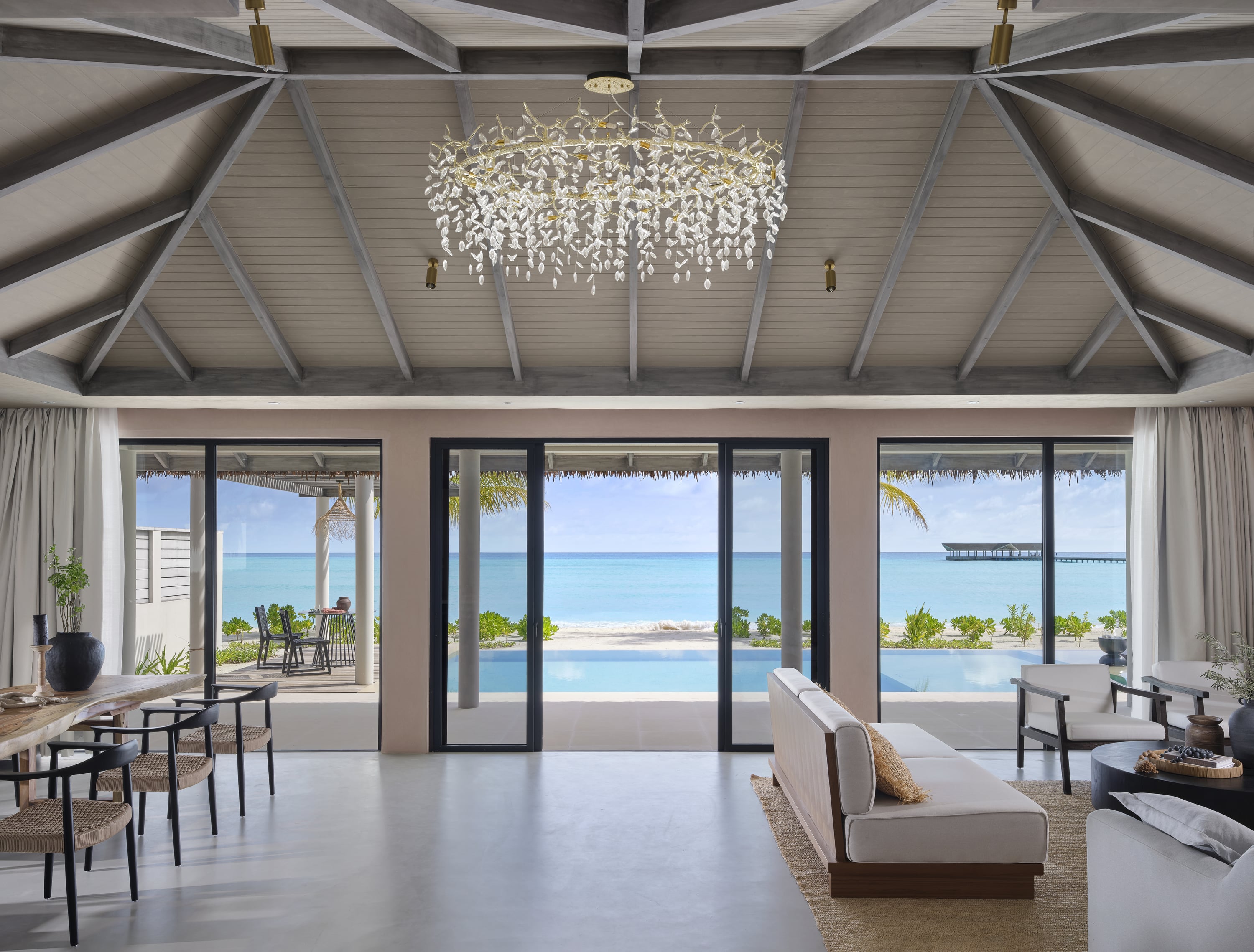 One Bedroom Residence with Beach Pool and Garden Pool at Villa Haven Maldives