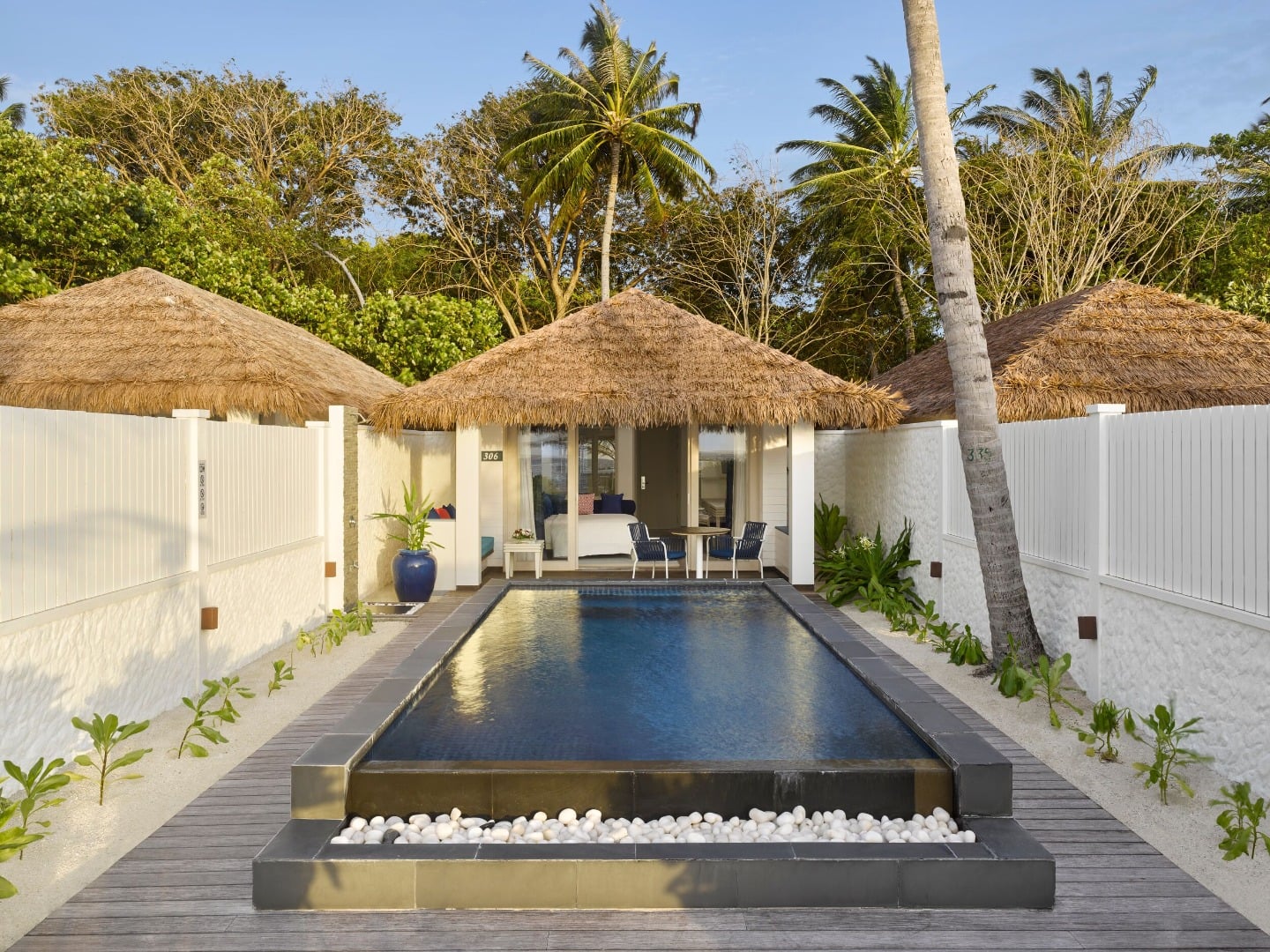 Sonnenuntergangsblick in Villa Nautica Maldives