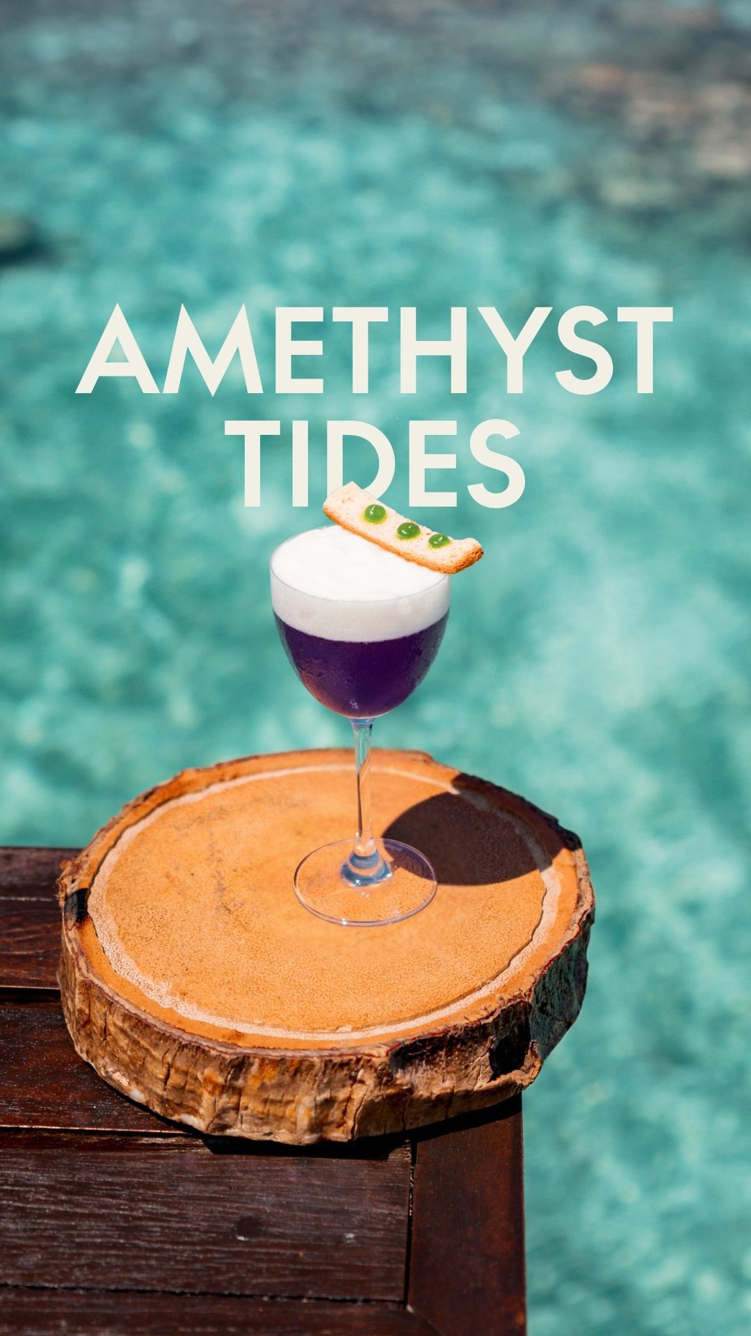 Nothing wasted, everything transformed. Crafted by W Maldives Mixologist Mani, Amethyst Tides is a Japan-meets-Maldives pour inspired by what grows around us—and what we choose to save. Island-grown b