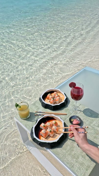 Everyone loves sushi! 🍣💓

Introducing the new Sushi Bar at @YouAndMeMaldives: fresh, healthy, oceanfront, and included in our Premium All-Inclusive experience.

#youandmemaldives #maldives #resort #